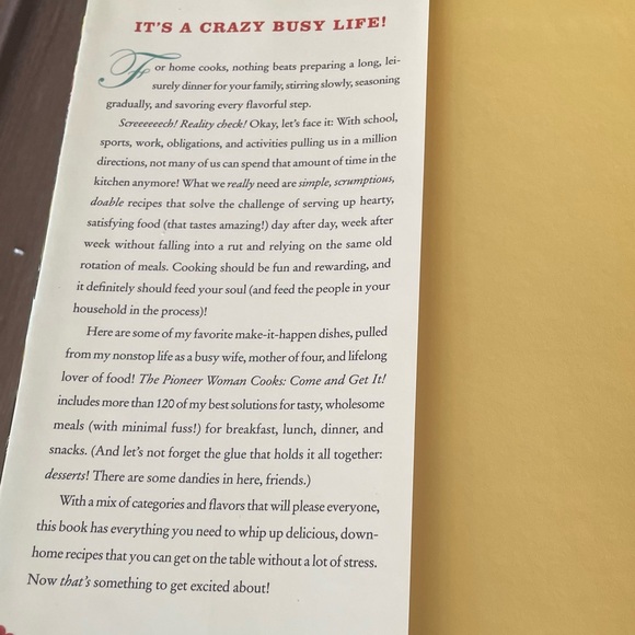 The Pioneer Woman: Ree Drummond Cookbook - “Come and Get It!” - Picture 4 of 7